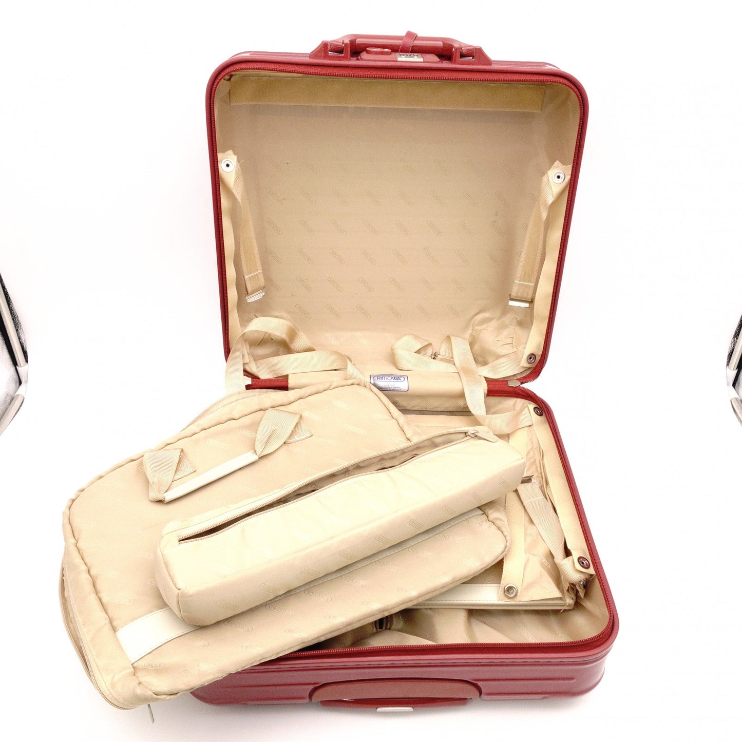 RIMOWA 873.40.11.2 Salsa Deluxe Carry-On Bag, Polycarbonate, Orient Red, 29L, Cabin-Approved