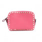 Valentino Garavani Studded Shoulder Bag, Leather, Pink, Crossbody