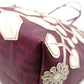 FENDI Tote Bag with Floral Motif, Zucca PVC/Leather, Purple, Shoulder Bag