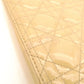 Christian Dior Lady Dior Medium Beige Handbag Patent Leather Gold Hardware 2-Way 7-11-238