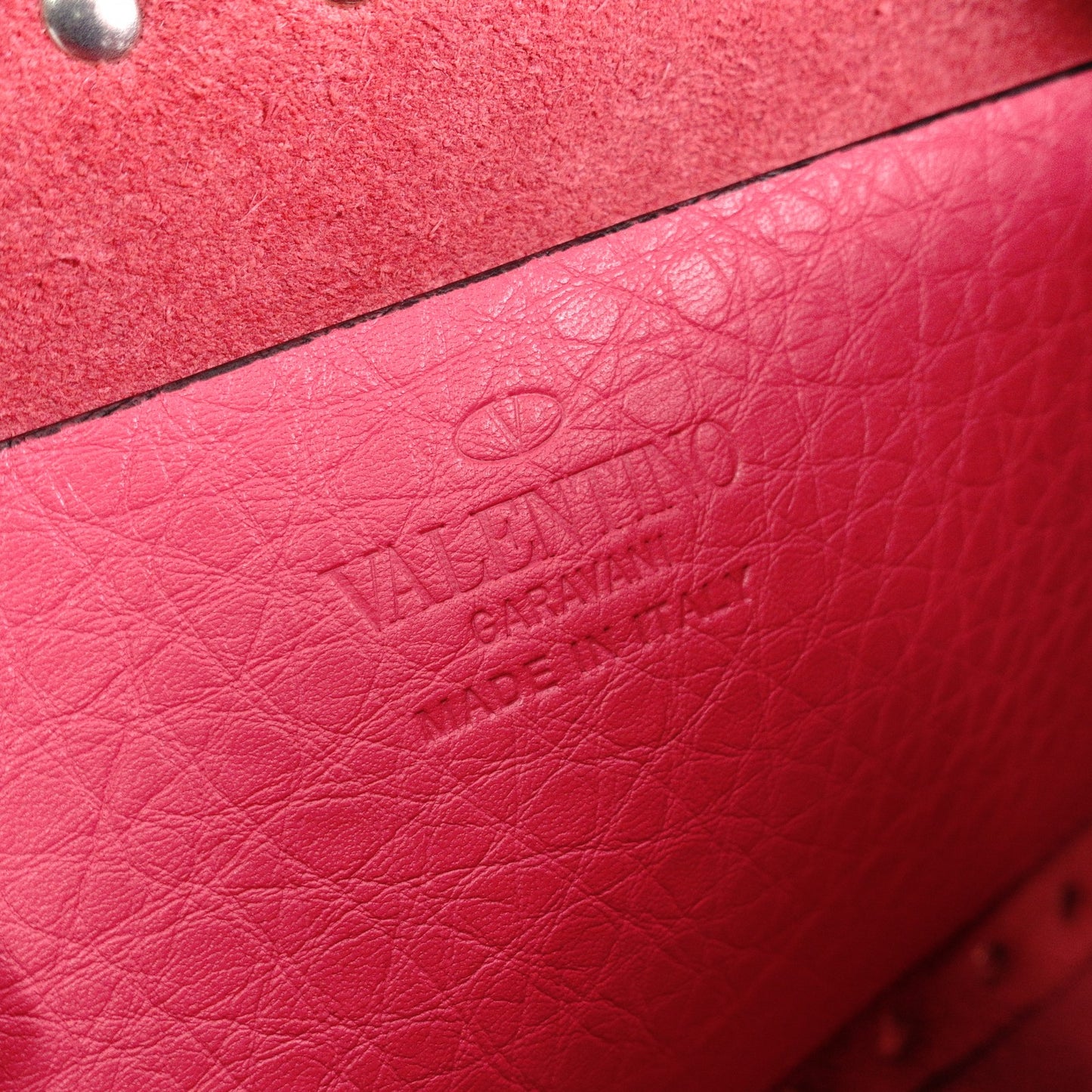 Valentino Garavani Studded Shoulder Bag, Leather, Pink, Crossbody