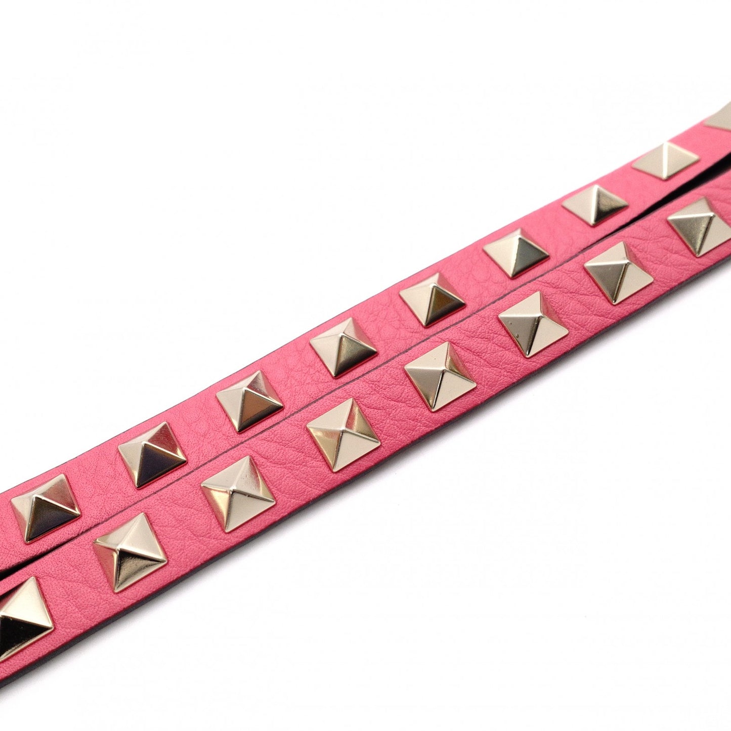 Valentino Garavani Studded Shoulder Bag, Leather, Pink, Crossbody