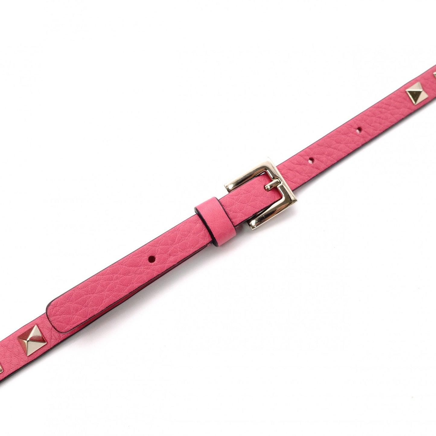 Valentino Garavani Studded Shoulder Bag, Leather, Pink, Crossbody
