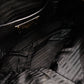 PRADA Vittorino Dino Tote Bag Black Leather Black Gold Hardware 2-Way Shoulder 7-10-327