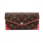 Louis Vuitton Portefeuille Sara Retiro Monogram Red