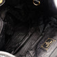 PRADA Vittorino Dino Tote Bag Black Leather Black Gold Hardware 2-Way Shoulder 7-10-327