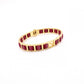 FENDI Bracelet, Metal and Leather, Gold and Pink, Bangle