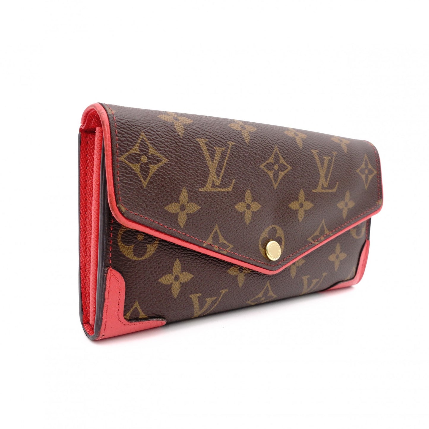 Louis Vuitton Portefeuille Sara Retiro Monogram Red