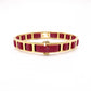 FENDI Bracelet, Metal and Leather, Gold and Pink, Bangle