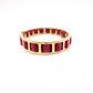 FENDI Bracelet, Metal and Leather, Gold and Pink, Bangle