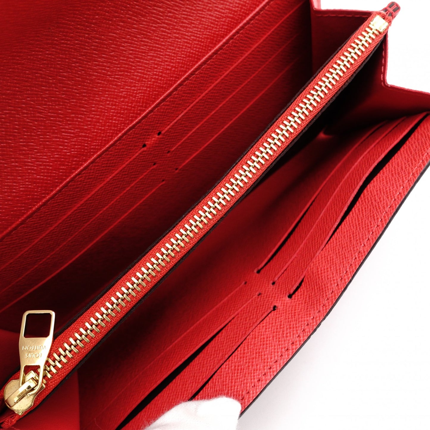 Louis Vuitton Portefeuille Sara Retiro Monogram Red