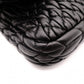 Miu Miu Matelassé Shoulder Bag, Leather, Black, Jewels, Rhinestones, Silver Hardware