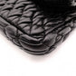 Miu Miu Matelassé Shoulder Bag, Leather, Black, Jewels, Rhinestones, Silver Hardware