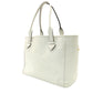 LOEWE Heritage Tote Bag White Leather White Shoulder Logo 7-11-338