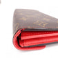 Louis Vuitton Portefeuille Sara Retiro Monogram Red