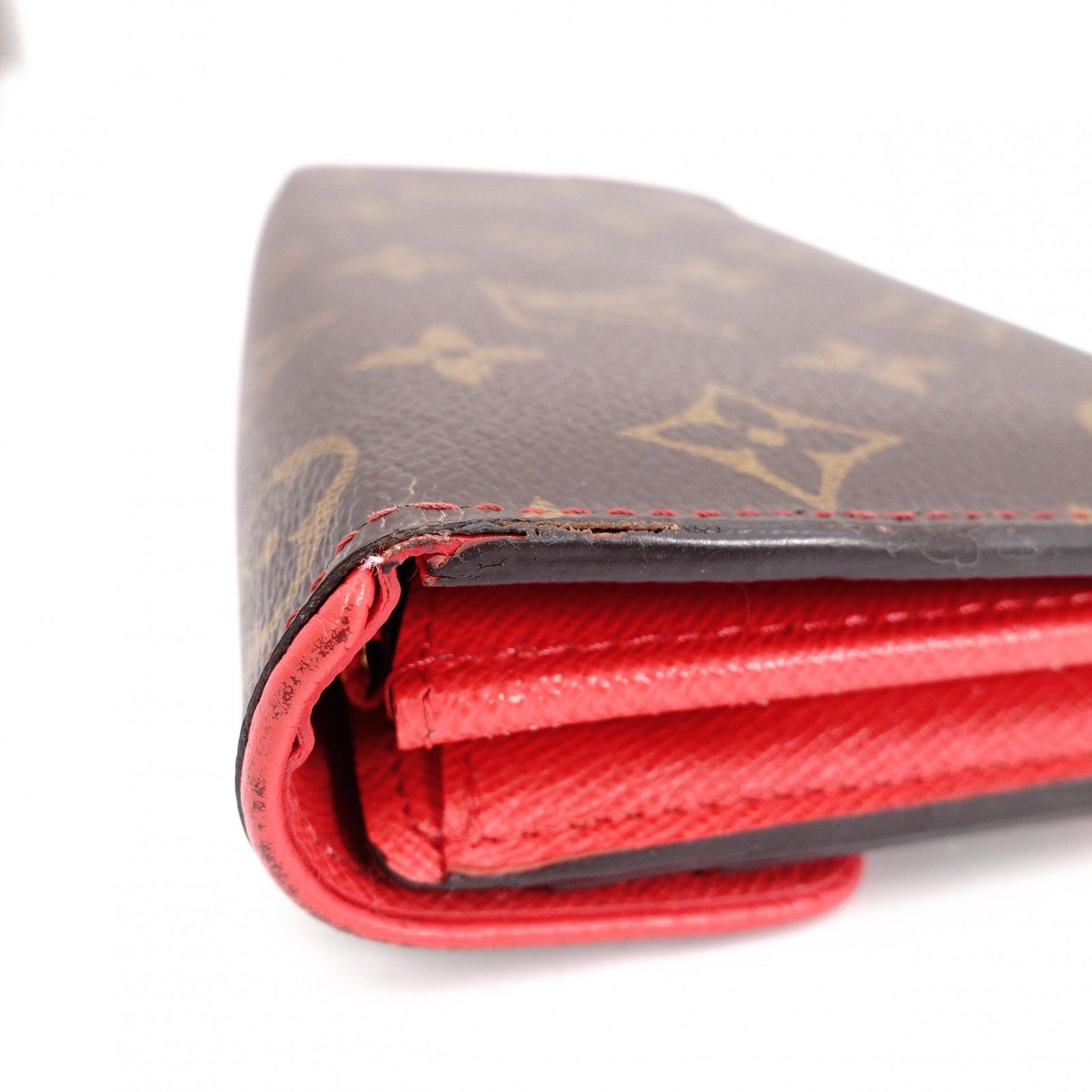 Louis Vuitton Portefeuille Sara Retiro Monogram Red