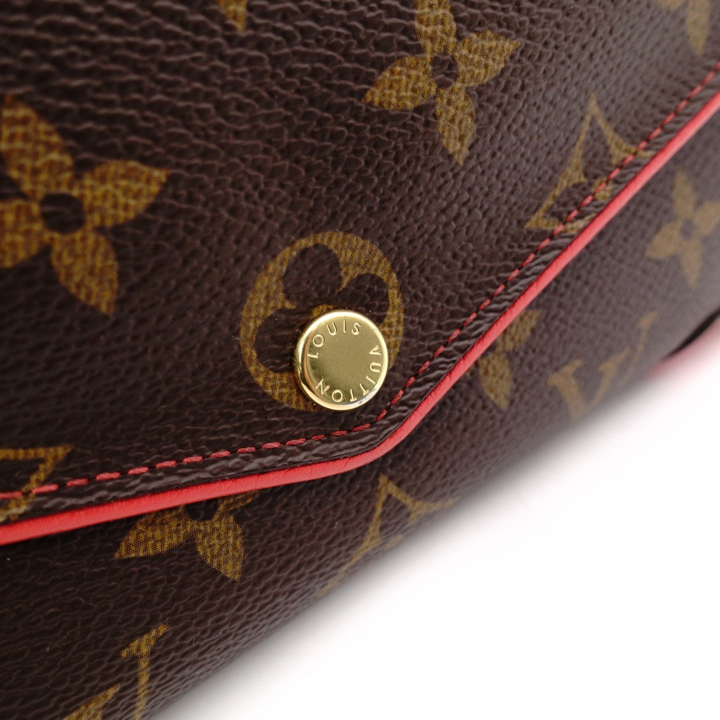 Louis Vuitton Portefeuille Sara Retiro Monogram Red