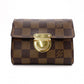 LOUIS VUITTON Koala Damier Ébène Tri-Fold Wallet in Brown