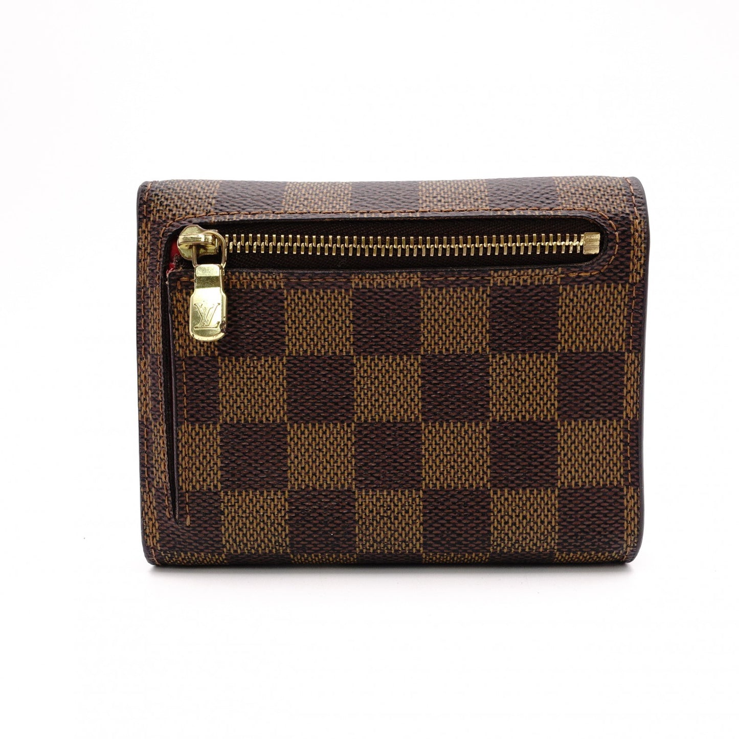 LOUIS VUITTON Koala Damier Ébène Tri-Fold Wallet in Brown