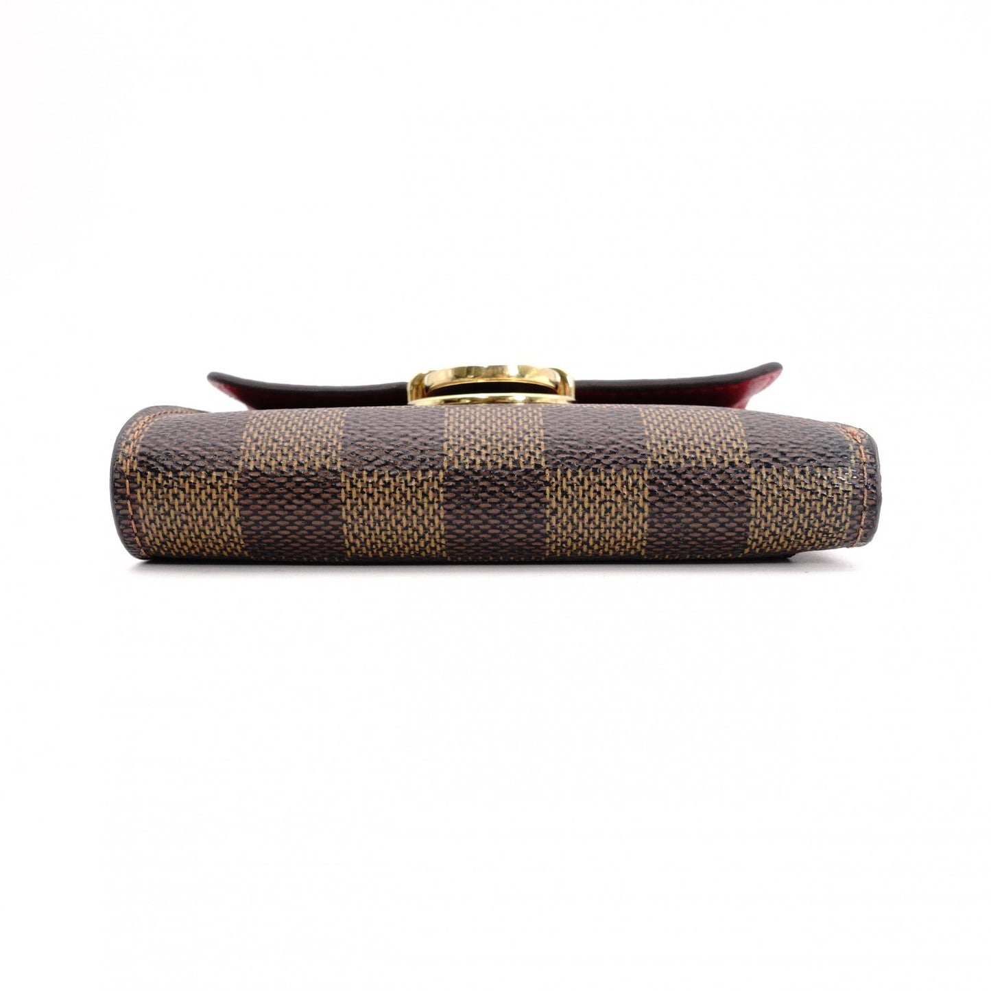 LOUIS VUITTON Koala Damier Ébène Tri-Fold Wallet in Brown