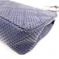 CHANEL Quilted Double-Flap Matelassé Shoulder Bag, Leather, Navy, Crossbody, Silver Hardware