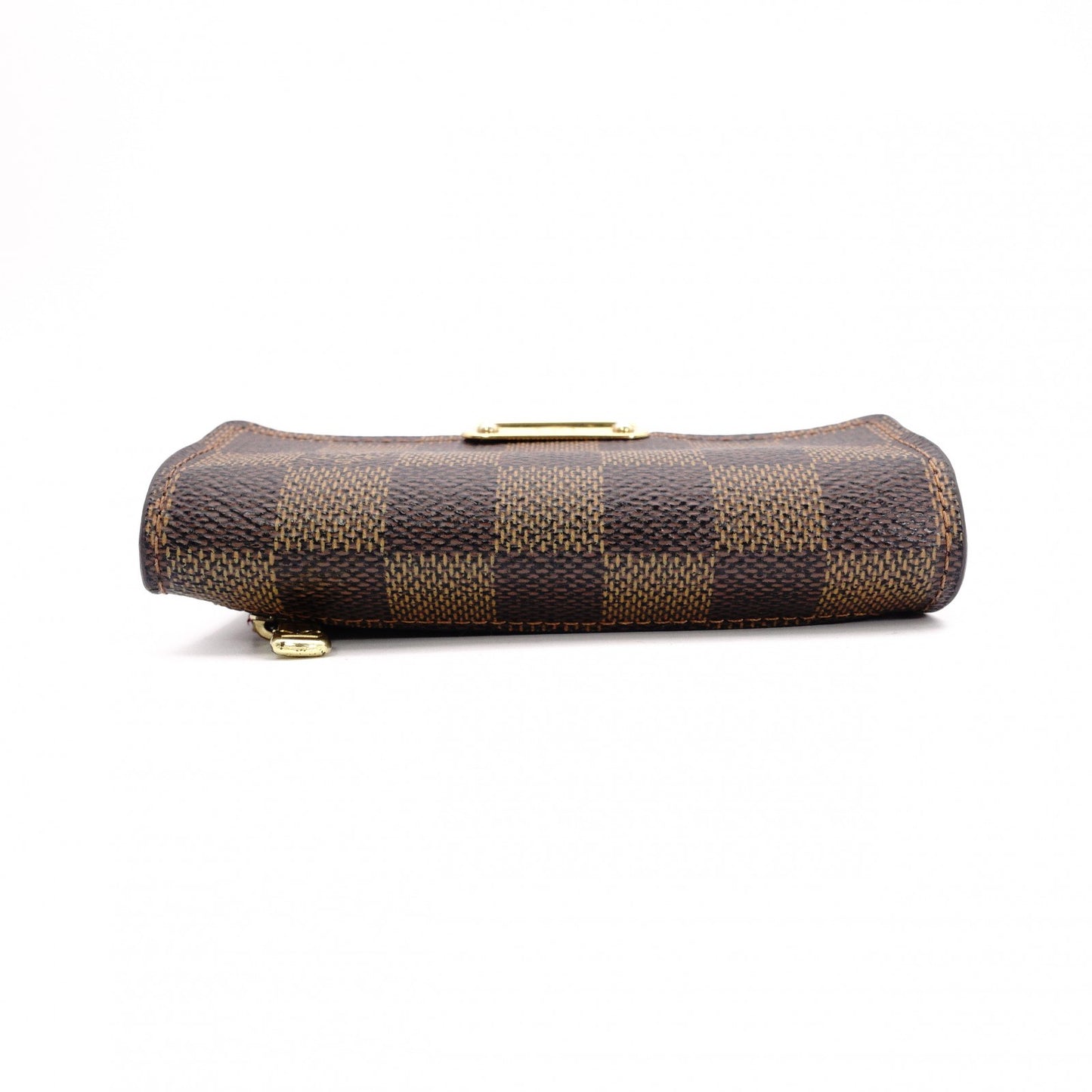 LOUIS VUITTON Koala Damier Ébène Tri-Fold Wallet in Brown