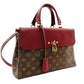 LOUIS VUITTON Venus Bag Tote Monogram Canvas Handbag Bordeaux Brown Leather 2-Way PVC 7-10-972