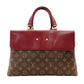 LOUIS VUITTON Venus Bag Tote Monogram Canvas Handbag Bordeaux Brown Leather 2-Way PVC 7-10-972