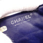 CHANEL Quilted Double-Flap Matelassé Shoulder Bag, Leather, Navy, Crossbody, Silver Hardware