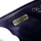 CHANEL Quilted Double-Flap Matelassé Shoulder Bag, Leather, Navy, Crossbody, Silver Hardware