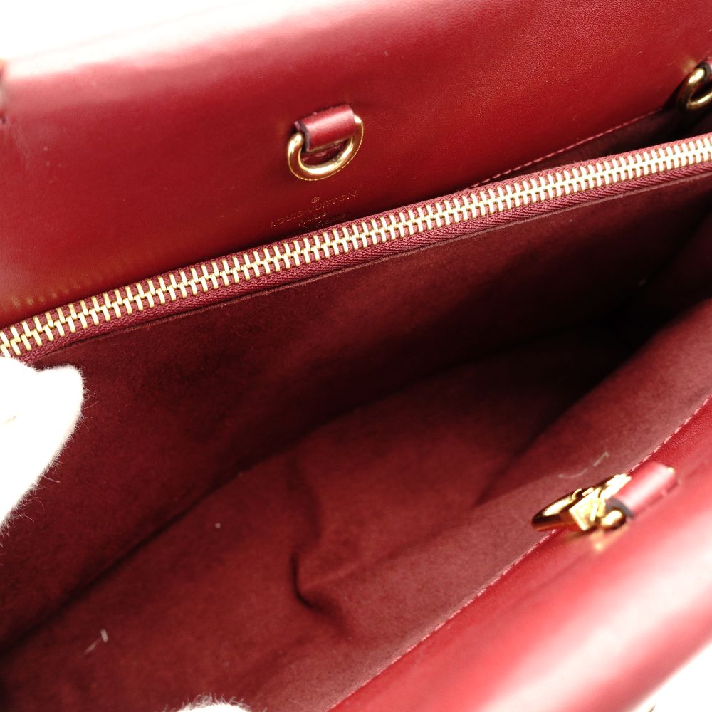LOUIS VUITTON Venus Bag Tote Monogram Canvas Handbag Bordeaux Brown Leather 2-Way PVC 7-10-972