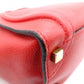 CELINE Luggage Micro Shopper Handbag, Leather, Red, Tote Bag