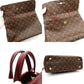 LOUIS VUITTON Venus Bag Tote Monogram Canvas Handbag Bordeaux Brown Leather 2-Way PVC 7-10-972