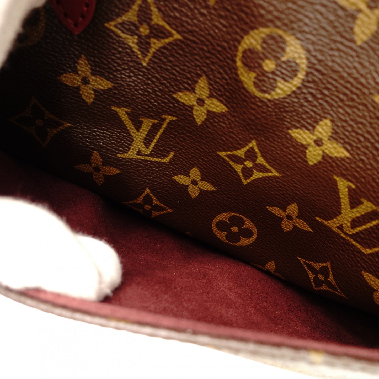 LOUIS VUITTON Venus Bag Tote Monogram Canvas Handbag Bordeaux Brown Leather 2-Way PVC 7-10-972
