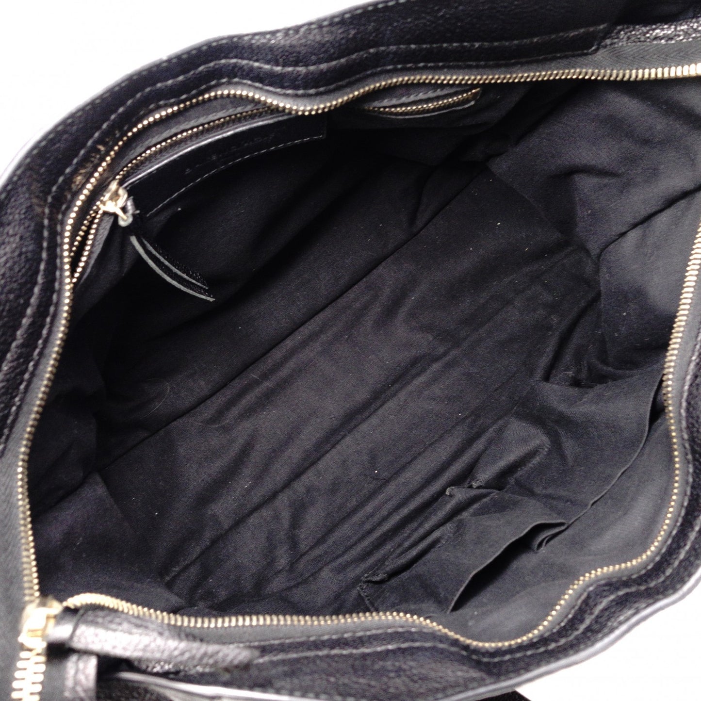 BALENCIAGA Classic Metallic Edge City Handbag, Leather, Black, 2-Way