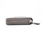 PRADA Saffiano Leather Long Wallet, Gray with Silver Hardware