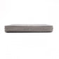 PRADA Saffiano Leather Long Wallet, Gray with Silver Hardware