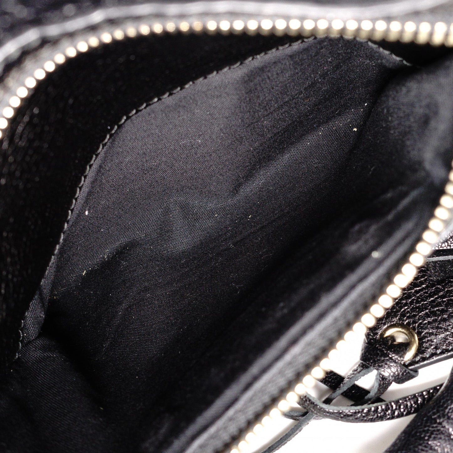 BALENCIAGA Classic Metallic Edge City Handbag, Leather, Black, 2-Way