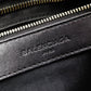 BALENCIAGA Classic Metallic Edge City Handbag, Leather, Black, 2-Way