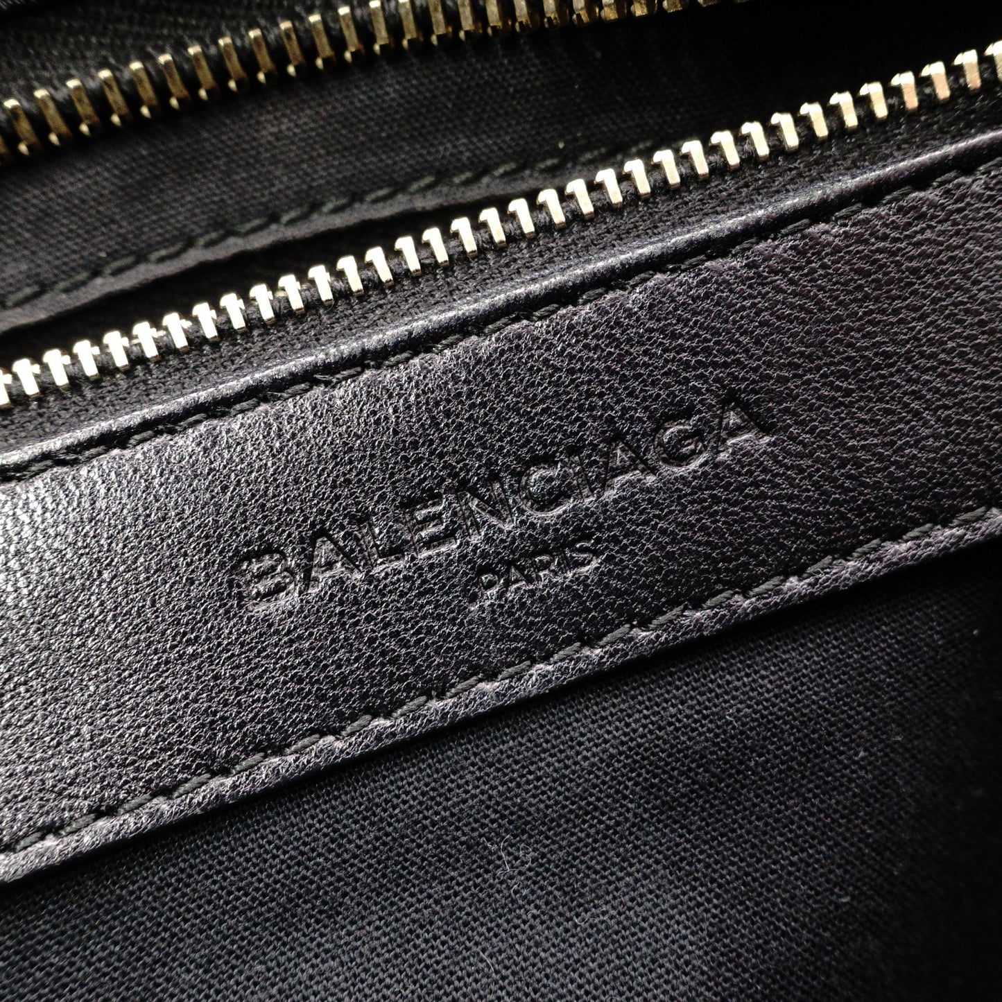 BALENCIAGA Classic Metallic Edge City Handbag, Leather, Black, 2-Way