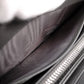 PRADA Saffiano Leather Long Wallet, Gray with Silver Hardware