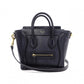 CELINE Luggage Nano Handbag, Leather, Black, 2-Way Crossbody/Shoulder Bag