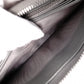 PRADA Saffiano Leather Long Wallet, Gray with Silver Hardware