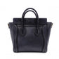 CELINE Luggage Nano Handbag, Leather, Black, 2-Way Crossbody/Shoulder Bag