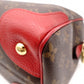 LOUIS VUITTON Retiro PM Handbag, Boston, 2-Way, Leather/PVC, Brown/Red, Women's