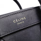 CELINE Luggage Nano Handbag, Leather, Black, 2-Way Crossbody/Shoulder Bag