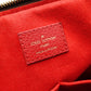 LOUIS VUITTON Retiro PM Handbag, Boston, 2-Way, Leather/PVC, Brown/Red, Women's
