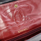 CHANEL W-Flap Quilted Shoulder Bag Leather Black