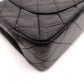 CHANEL W Flap Matelassé Lambskin Classic Shoulder Bag, Leather, Black, Gold Hardware, Crossbody