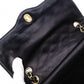 CHANEL W-Flap Quilted Shoulder Bag Leather Black